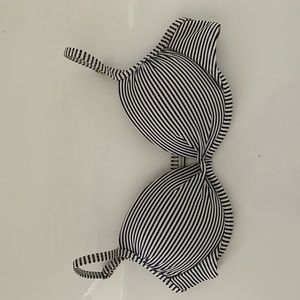 Cupped stripped push you bathing suite top